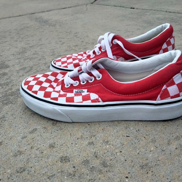Red Checkered Vans - Picture 3 of 10